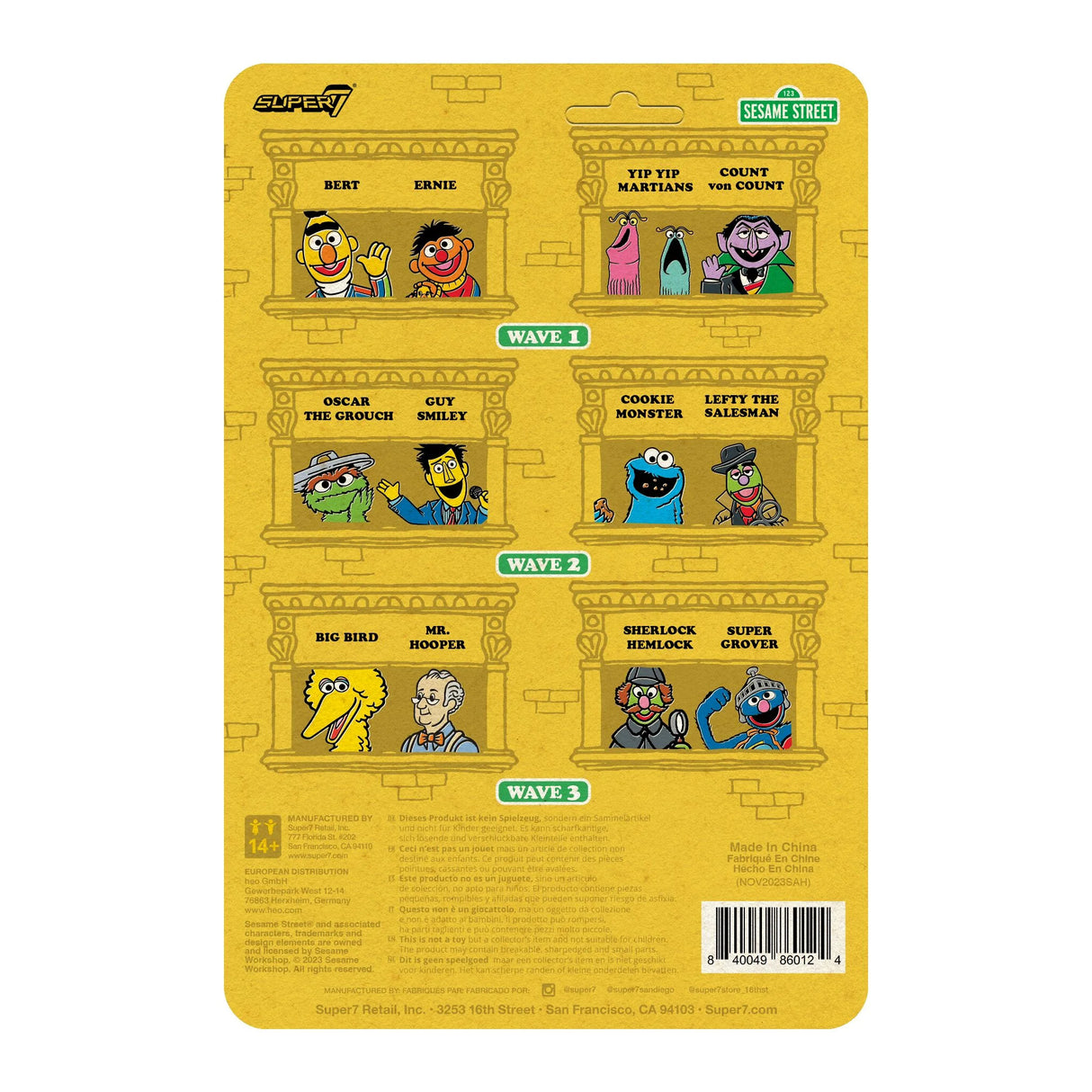 Sherlock Hemlock - Sesame Street ReAction Figures Wave 3