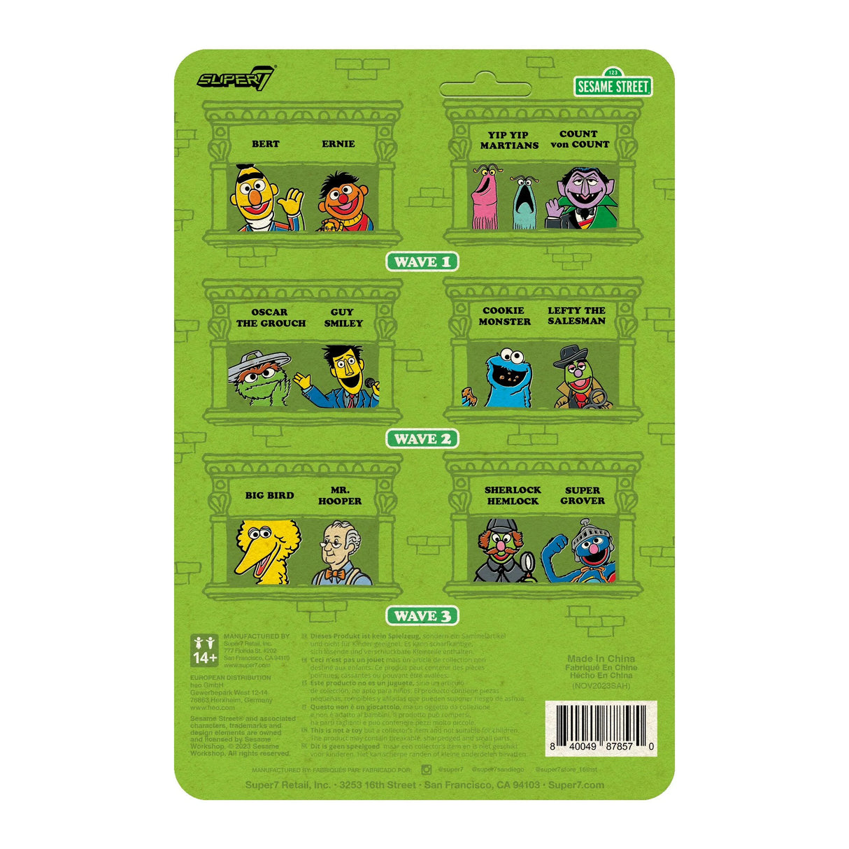 Super Grover - Sesame Street ReAction Figures Wave 3