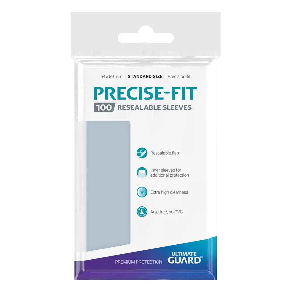 Ultimate Guard Precise-Fit Sleeves Standard Size (100) - Resealable