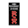 AC DC logo air freshener Rocksax lightning bolt design