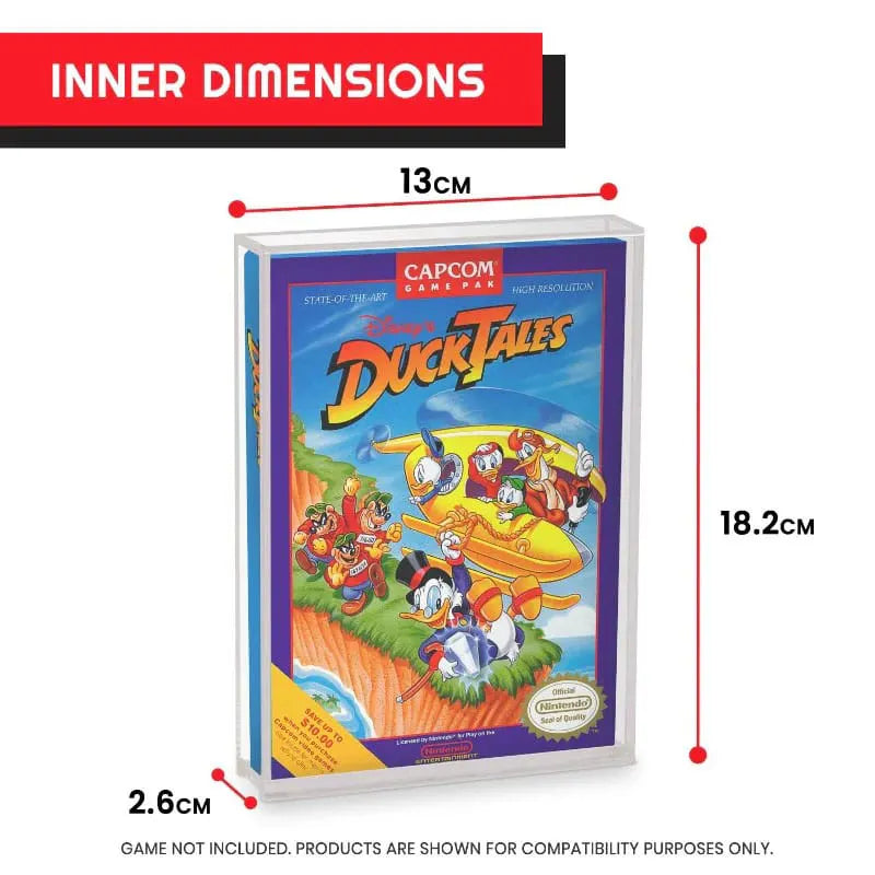 Acrylic Case for NES Games Dimensions