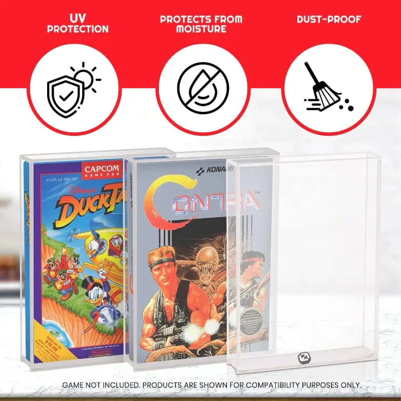 Acrylic Case for NES Games UV Protection