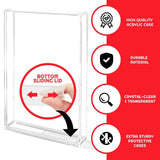 4mm acrylic game case protector with bottom sliding lid