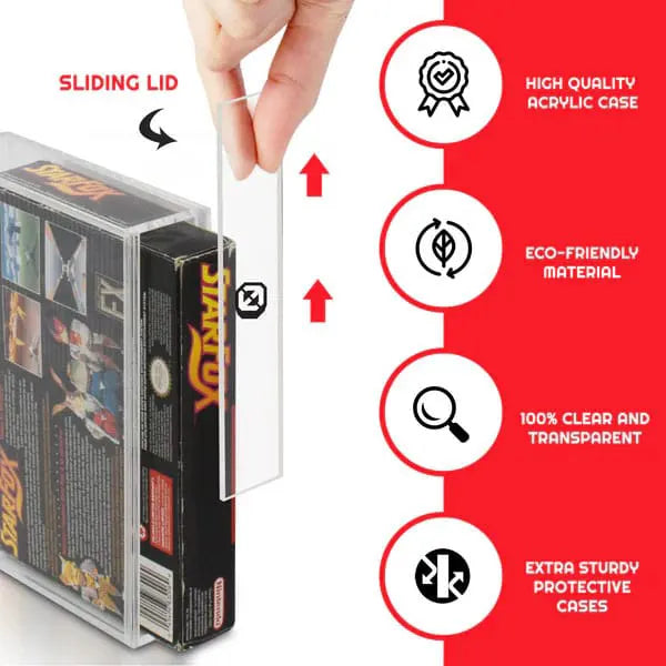 Acrylic Case for SNES/N64 Games Lock