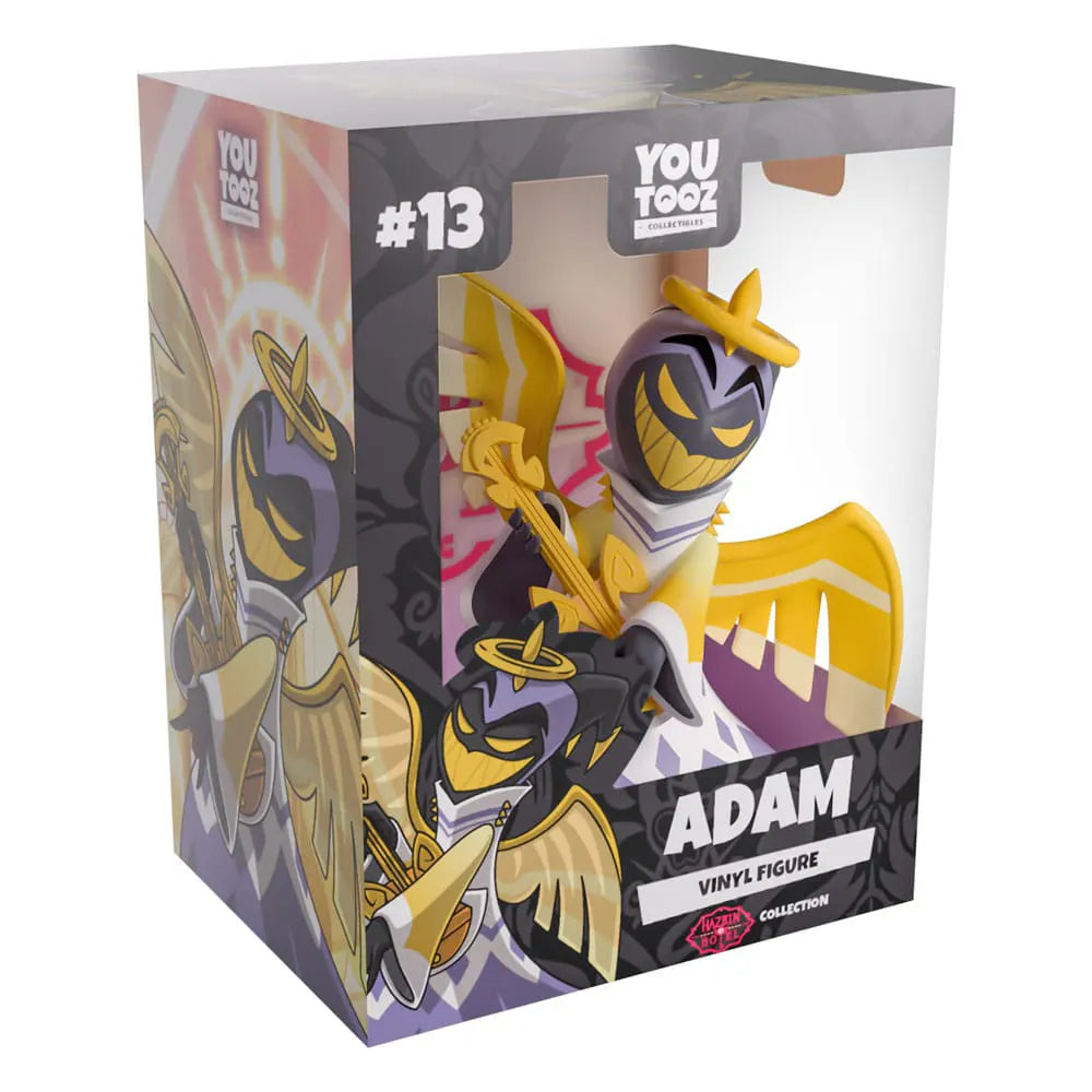 Adam Hazbin Hotel Youtooz vinyl figure inside official packaging box.
