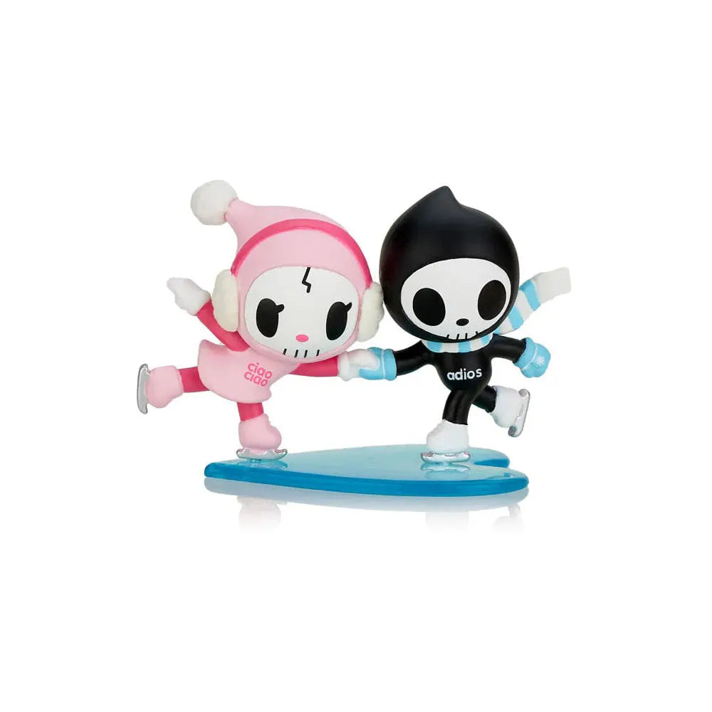 Ice Date vinyl figure of Adios and Ciao Ciao ice skating together