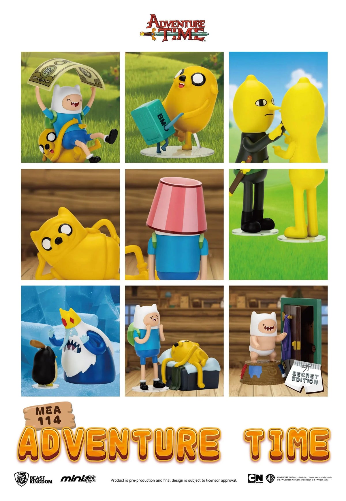 Adventure Time Blind Box Beast Kingdom Mini Egg Attack complete figure collection
