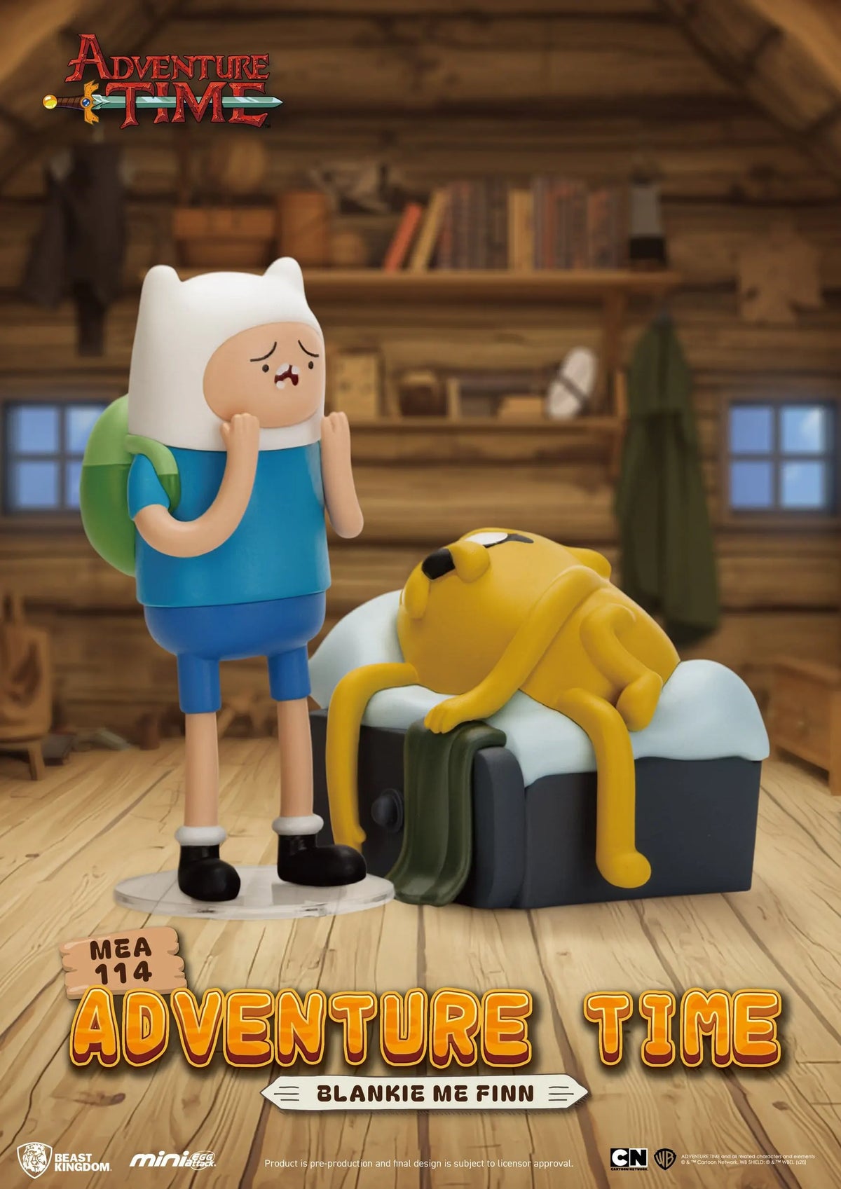 Adventure Time Blankie Me Finn figure with Finn and Jake