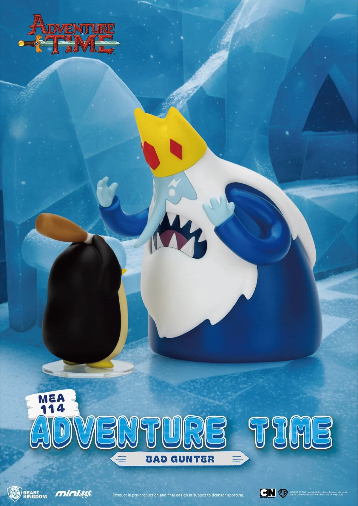 Adventure Time Bad Gunter Ice King and Gunter figure