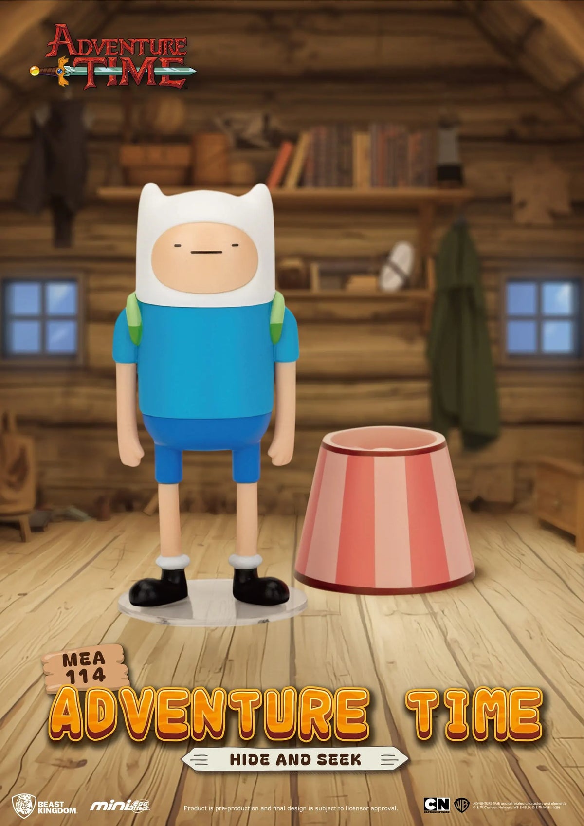 Adventure Time Hide and Seek Finn figure with lampshade