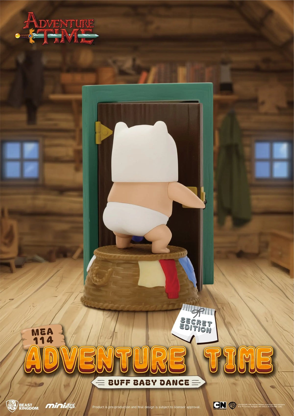 Adventure Time Buff Baby Dance secret figure rear view