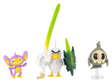 Aipom, Sirfetch'd and Duskull Pokémon Battle Figures by Jazwares