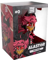 Alastor Hazbin Hotel Youtooz vinyl figure inside original window display box.