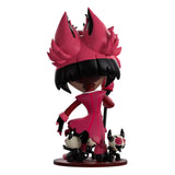Back view of the Alastor Youtooz vinyl figure showing detailed hair and outfit.