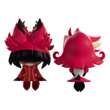 Rear view of Alastor and Niffty Monitor Buddiez figures showing sculpted details.