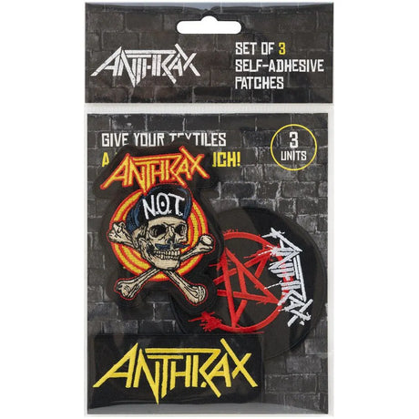 Anthrax patch set packaging with three self-adhesive patches inside