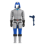 Arctic Cobra Commander ReAction+ figure in grey arctic outfit with blue legs and included blaster accessory