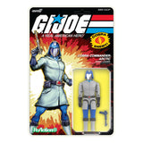 Arctic Cobra Commander (Cartoon) G.I. Joe ReAction+ figure on vintage-style blister cardback.