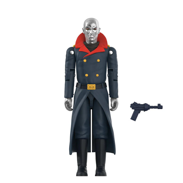 Arctic Destro GI Joe ReAction+ Figure with chrome mask and blaster accessory by Super7