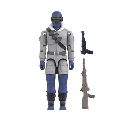 Arctic Snake Eyes G.I. Joe ReAction Plus figure loose with accessories on white background