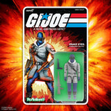 Arctic Snake Eyes G.I. Joe ReAction Plus figure carded with explosive artwork background
