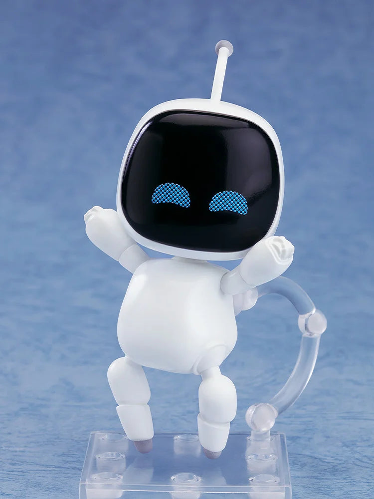 Astro Bot Nendoroid figure jumping pose with expressive eyes