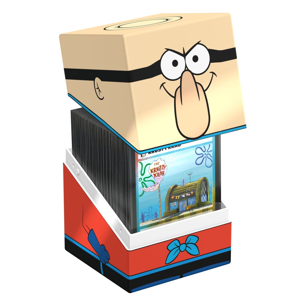 Barnacle Boy Squaroes box filled with trading cards for scale.