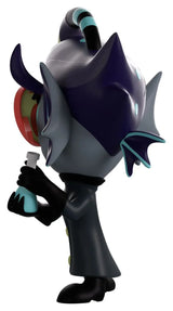 Baxter Hazbin Hotel Youtooz figure side view holding experiment beaker
