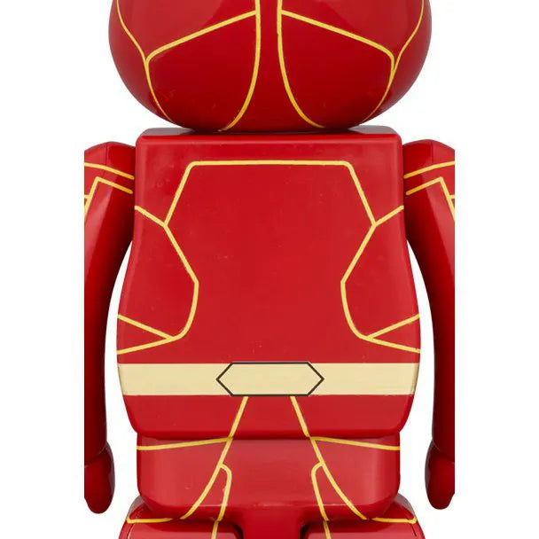 Back view of 400% Bearbrick The Flash figure