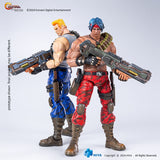 Bill Rizer and Lance Bean Contra 1/12 scale action figures back-to-back pose