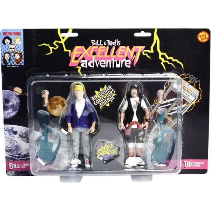 Bill and Ted's Excellent Adventure Incendium Twin Pack action figures in collector packaging