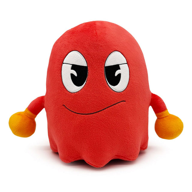 Blinky Ghost Pac-Man plush figure by Youtooz front view with red body and orange gloves