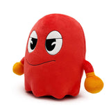 Blinky Ghost Pac-Man plush figure three-quarter view with soft minky texture