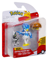 Blitzle, Quaxwell and Kabuto Pokémon figure set in packaging