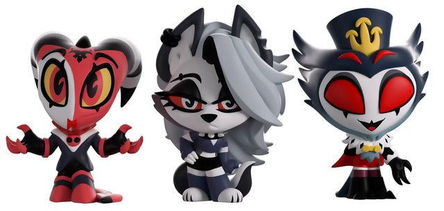 Blitzo Loona Stolas Helluva Boss Mini Tooz figures front view