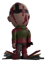 Rear view of Bloody Jason Dead by Daylight Youtooz Vinyl Figure showing the blood-soaked jacket.
