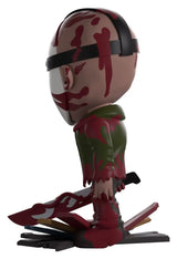 Left side view of Bloody Jason Dead by Daylight Youtooz Vinyl Figure on shattered pallet display base.