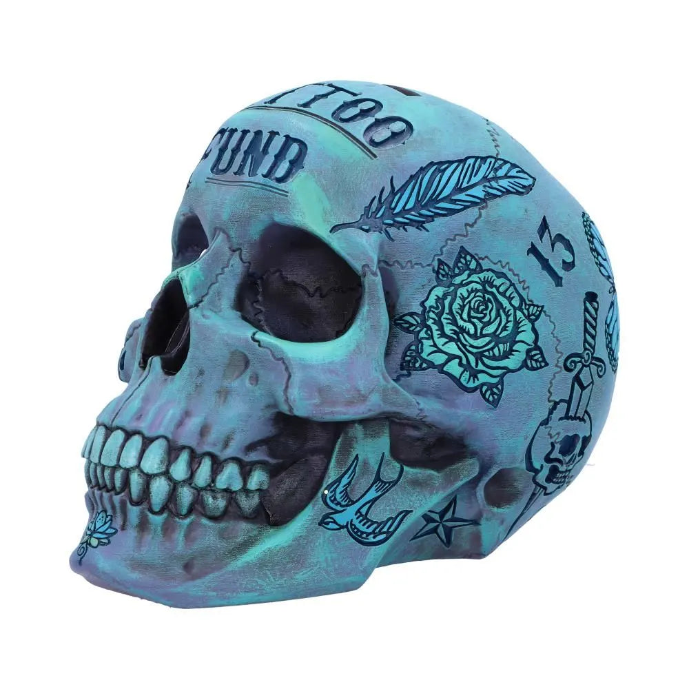 skull money box