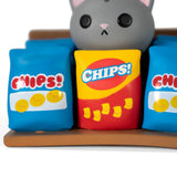 bodega kitties chips bags close up snack display