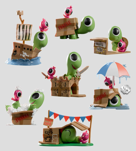 Box Turtle and Bird blind box series full collection figures