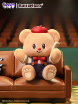 Butterbear Adorable Influencer Series movie director figure holding a script while sitting on a sofa