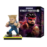 Guile low-poly Street Fighter arcade figure with blind box packaging