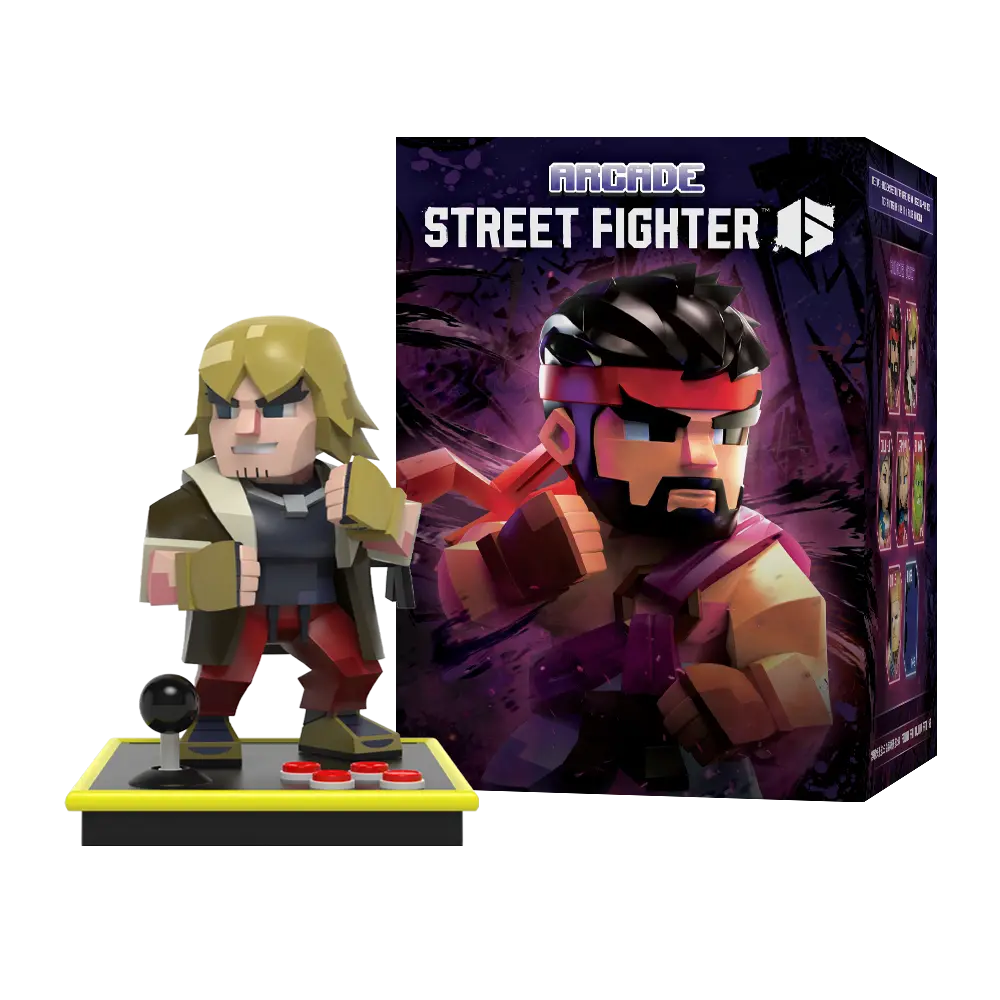 Ken Masters low-poly Street Fighter arcade collectible figure