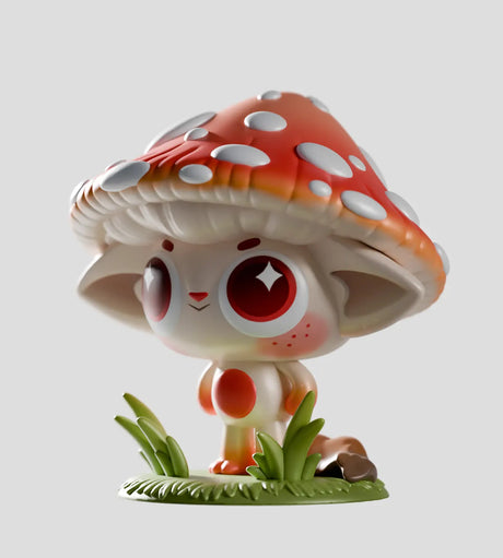 capkins red white mushroom amanita muscaria figure collectible