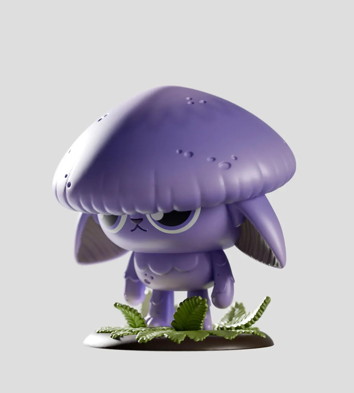 capkins purple mushroom character figure collectible