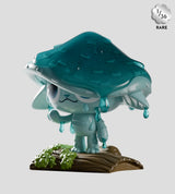 capkins rare blue dripping mushroom figure collectible