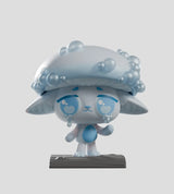 capkins blue mushroom character winking figure collectible