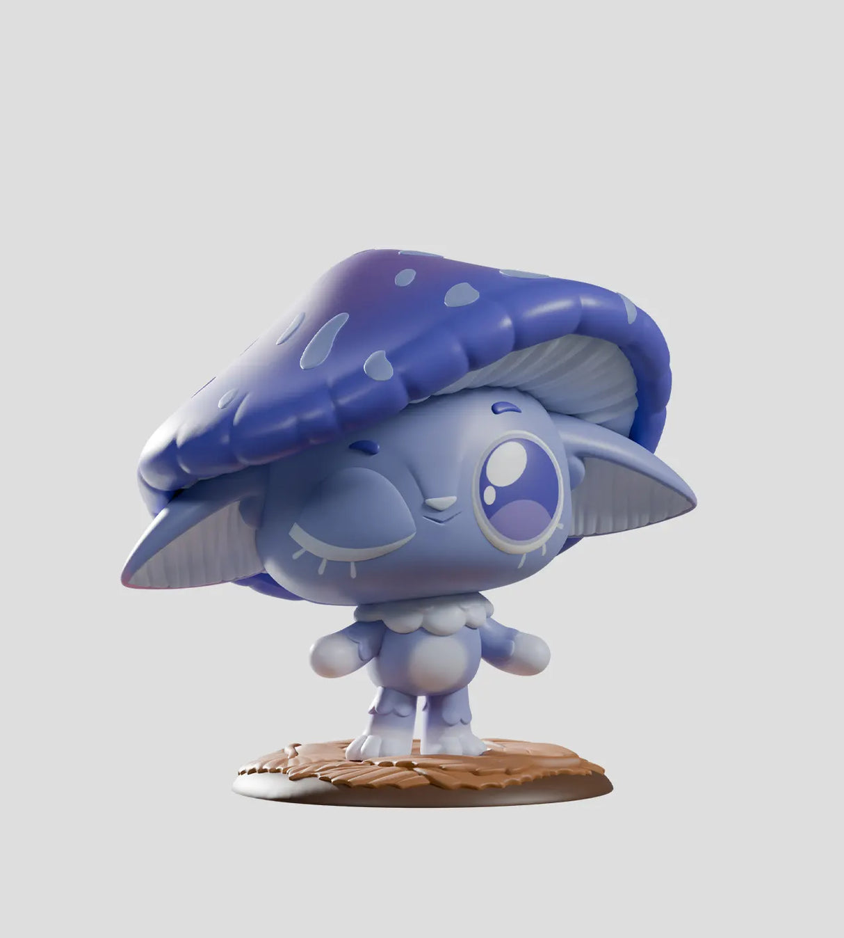 capkins pink mushroom character cute figure collectible