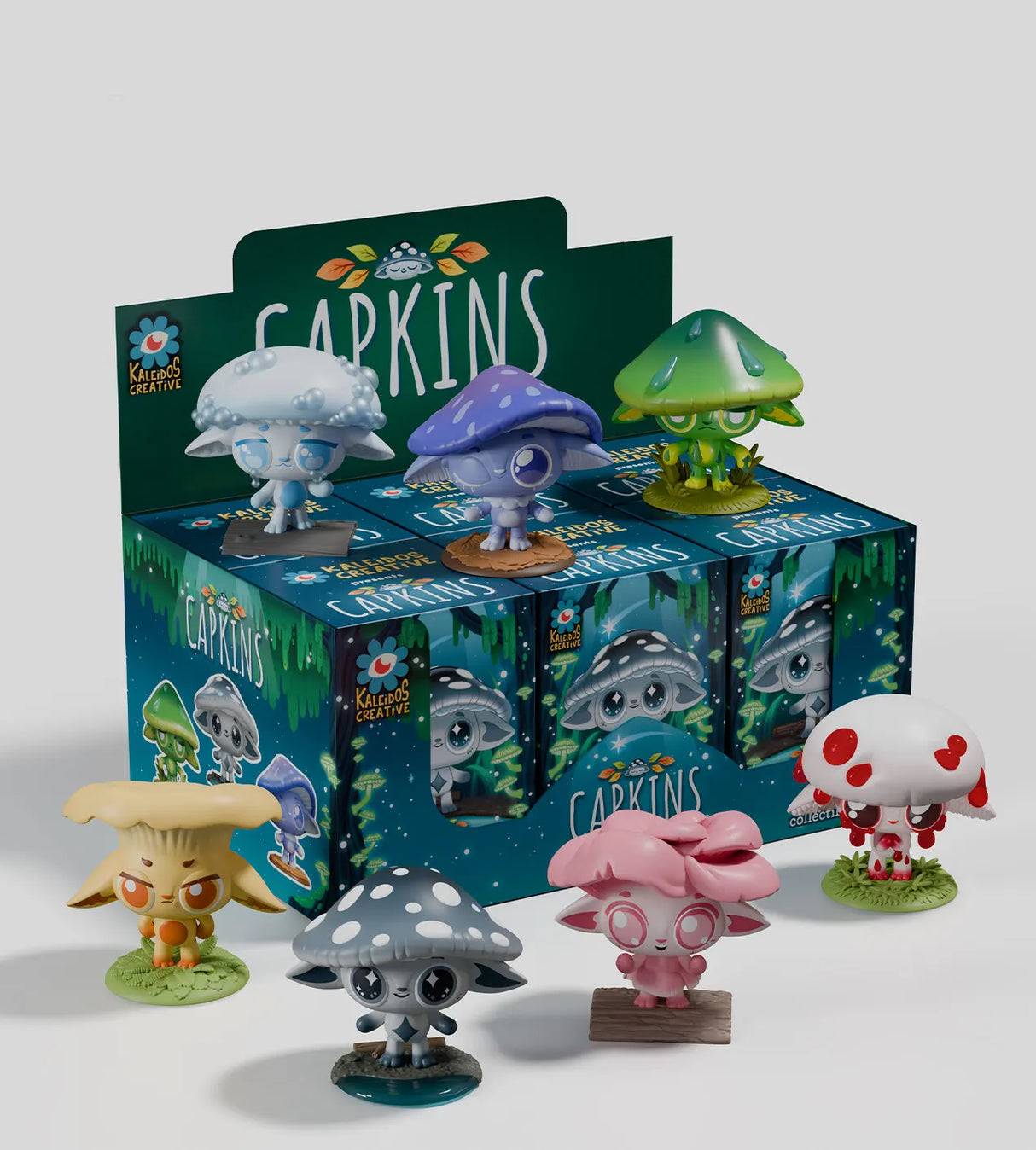 capkins series 2 blind box packaging close up