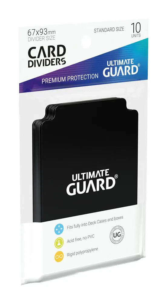 Card Dividers Standard Size Black Side